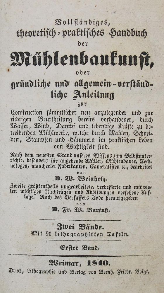 Große Abbildung Nr.1: 136-1686 Weinholz,W.: (Verschiedene Gebiete - Varia, Mühlen)