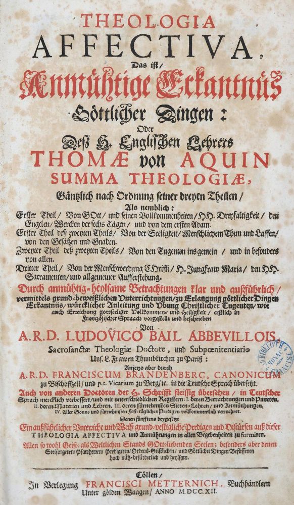 Große Abbildung Nr.1: 136-17 Bail,L.: (Alte Drucke, Handschriften und Theologie)
