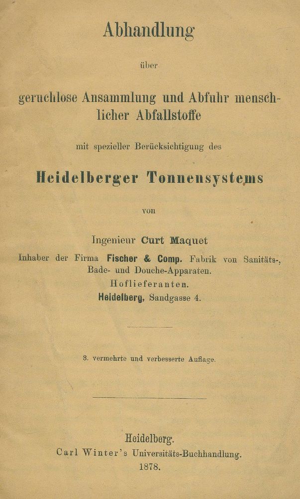 Große Abbildung Nr.1: 136-1708 Maquet,C.: (Verschiedene Gebiete - Varia, Sanitärartikel)