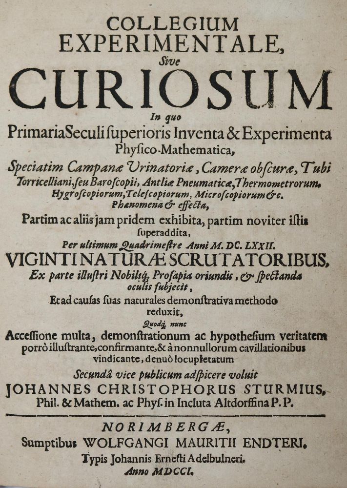 Große Abbildung Nr.1: 136-1714 Sturm,J.C.: (Verschiedene Gebiete - Varia)