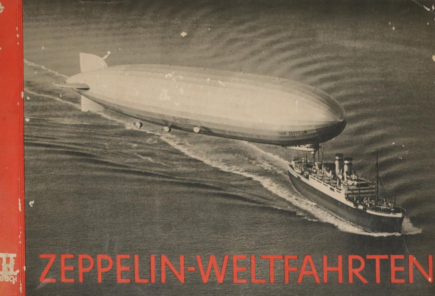 Große Abbildung Nr.1: 136-1729 Zeppelin-Weltfahrten.: (Verschiedene Gebiete - Varia)