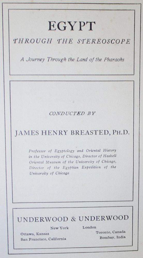 Große Abbildung Nr.1: 136-1730 Breasted,J.H.: (Afrika, Ägypten)