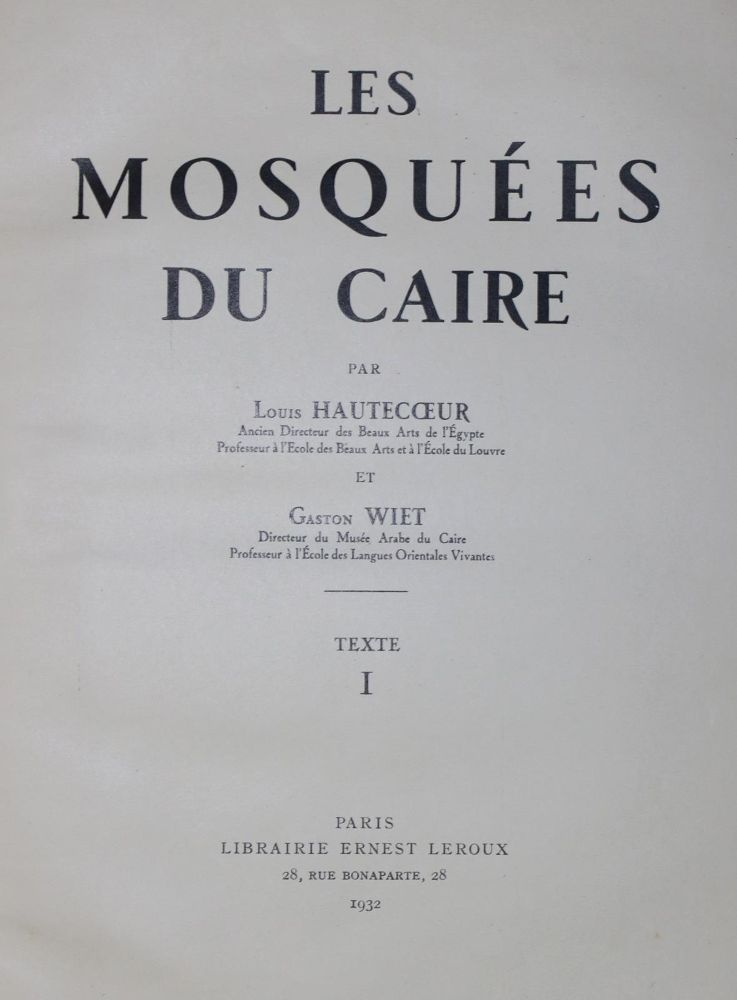 Große Abbildung Nr.3: 136-1733 Hautecoeur,L. u. G.Wiet.: (Afrika, Ägypten)