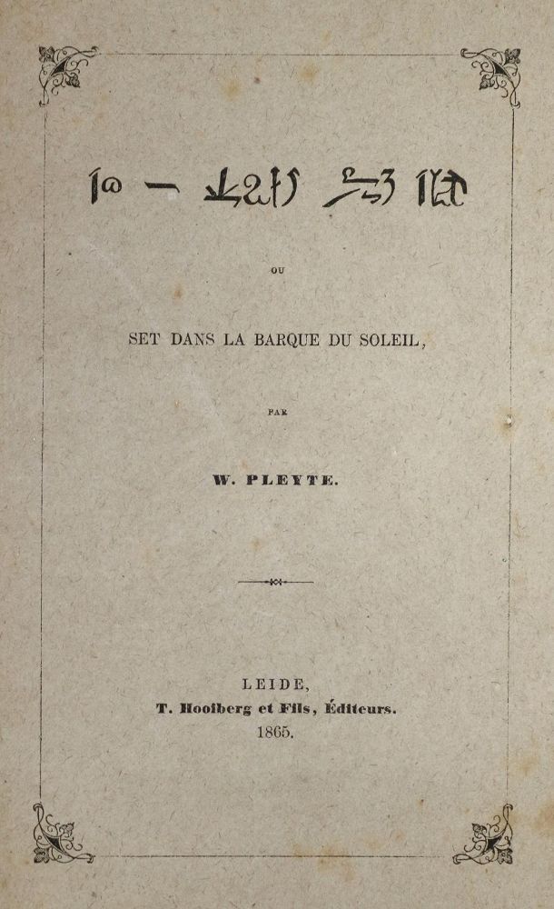 Große Abbildung Nr.1: 136-1734 Pleyte,W.: (Afrika, Ägypten)