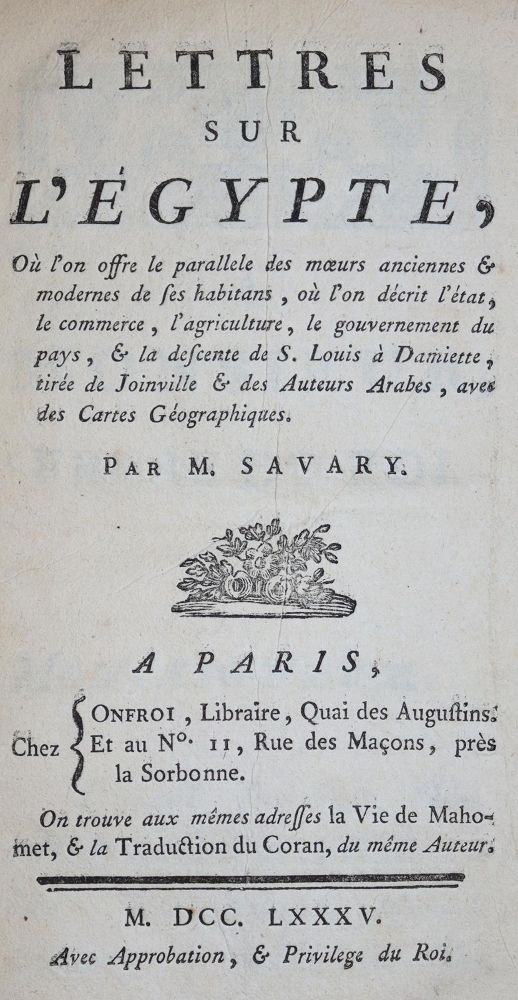Große Abbildung Nr.1: 136-1735 Savary,(C.E.).: (Afrika, Ägypten)