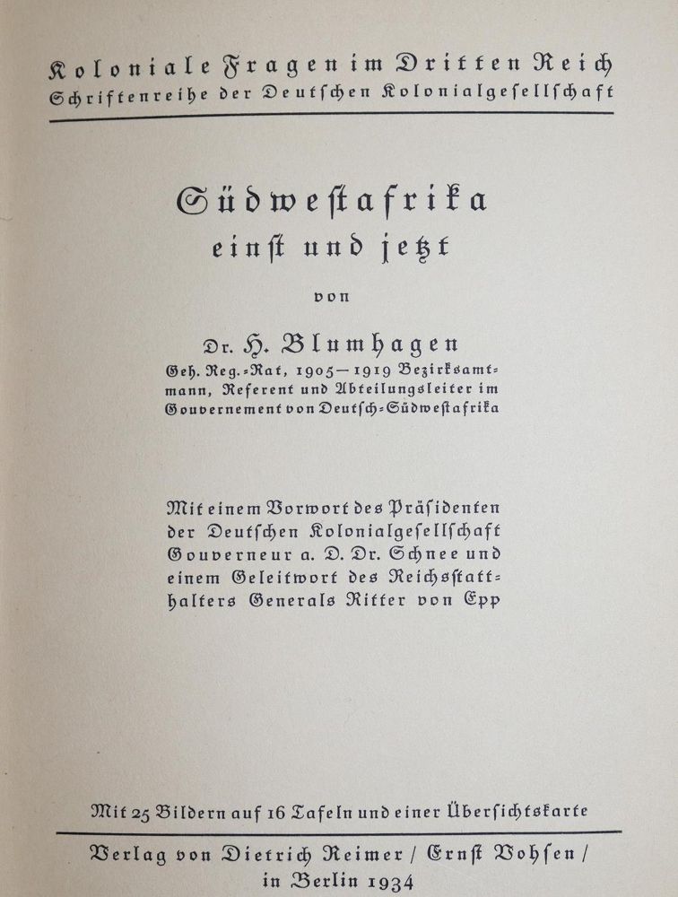 Große Abbildung Nr.1: 136-1741 Blumhagen,H.: (Afrika)
