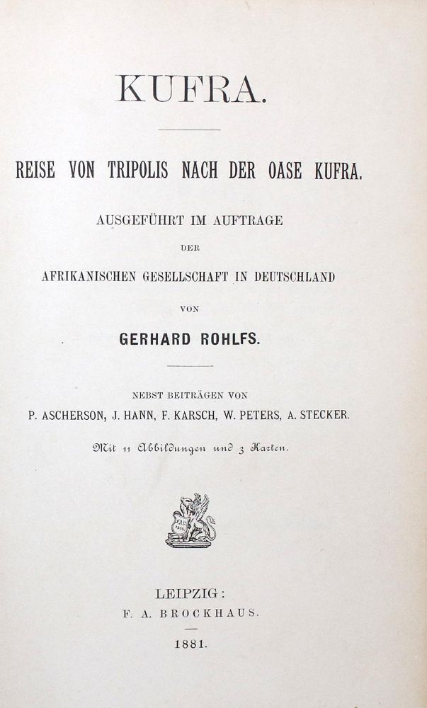 Große Abbildung Nr.1: 136-1763 Rohlfs,G.: (Afrika)
