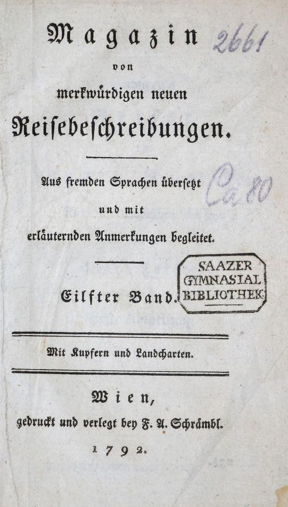 Große Abbildung Nr.1: 136-1775 Anburey,T.: (Amerika)