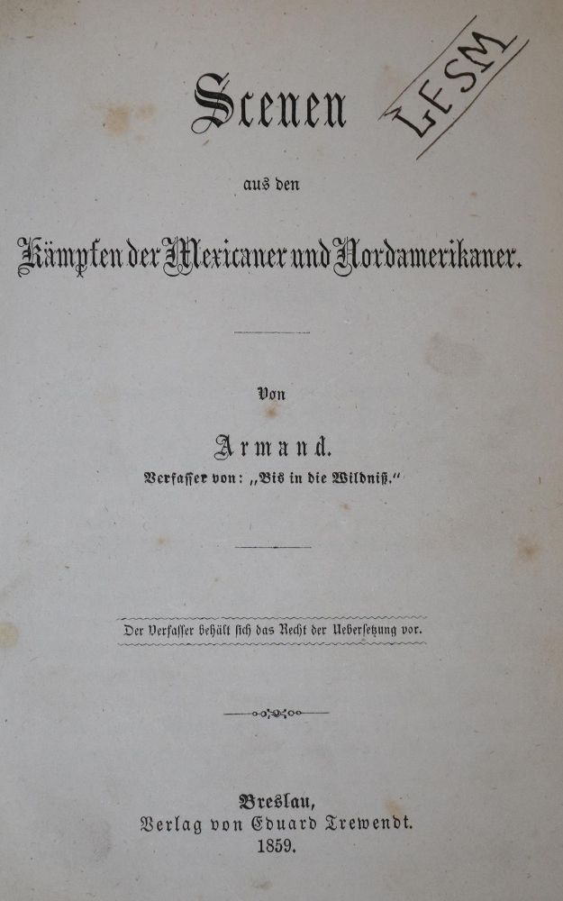 Große Abbildung Nr.1: 136-1778 Armand (d.i. F.A.Strubberg).: (Amerika)