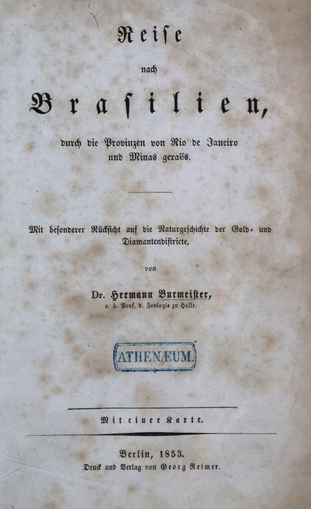 Große Abbildung Nr.2: 136-1782 Burmeister,H.: (Amerika, Brasilien)