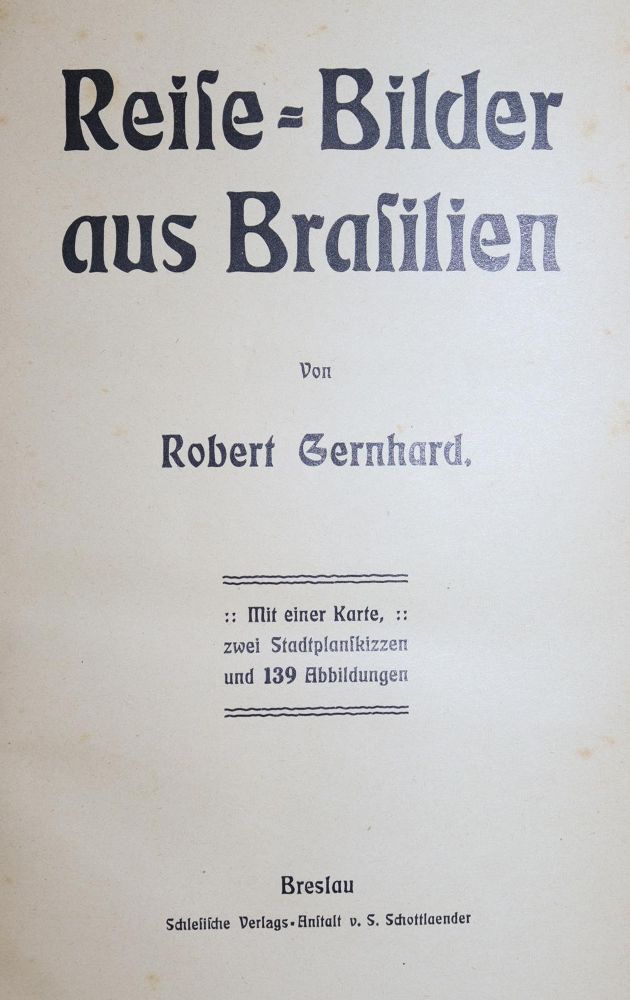 Große Abbildung Nr.1: 136-1784 Gernhard,R.: (Amerika, Brasilien)