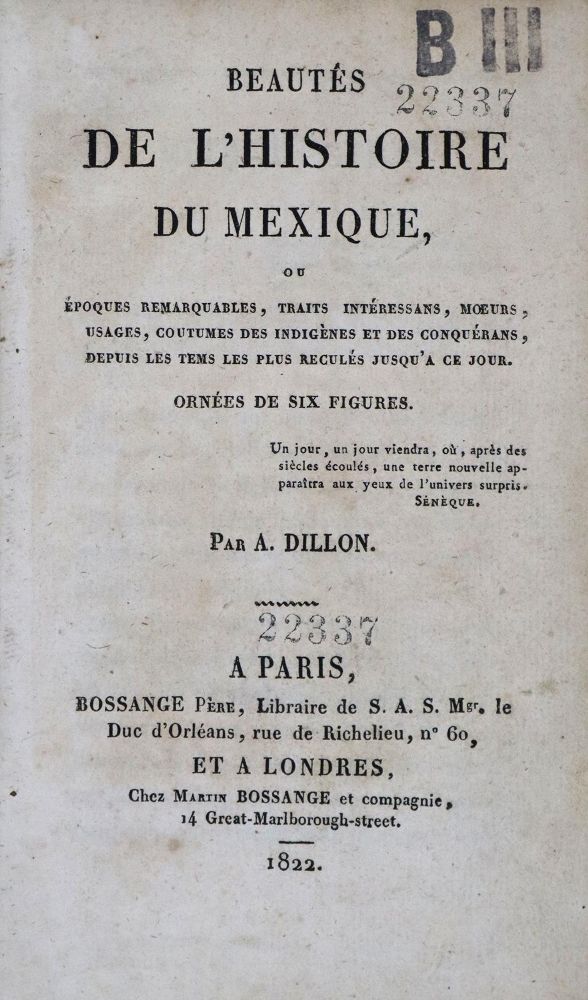 Große Abbildung Nr.2: 136-1799 Dillon,A.: (Amerika, Mexiko)