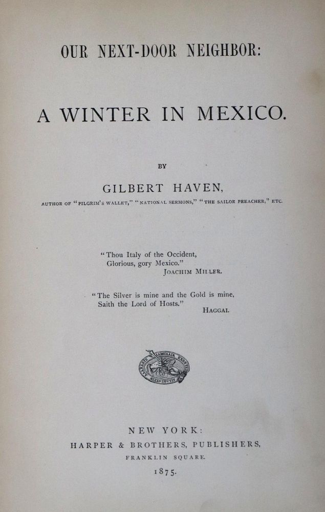 Große Abbildung Nr.4: 136-1799 Dillon,A.: (Amerika, Mexiko)