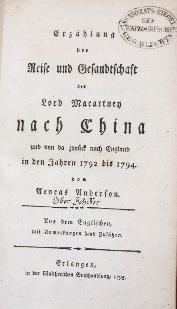 Große Abbildung Nr.1: 136-1823 Anderson,A.: (Asien, China)