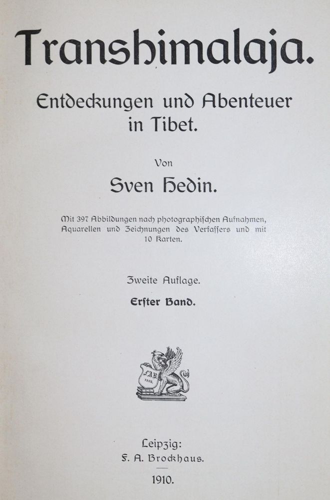 Große Abbildung Nr.1: 136-1828 Hedin,S.: (Asien)