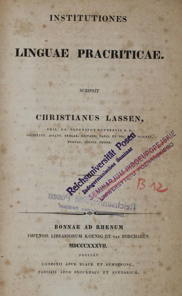 Große Abbildung Nr.1: 136-1844 Lassen,C.: (Asien)