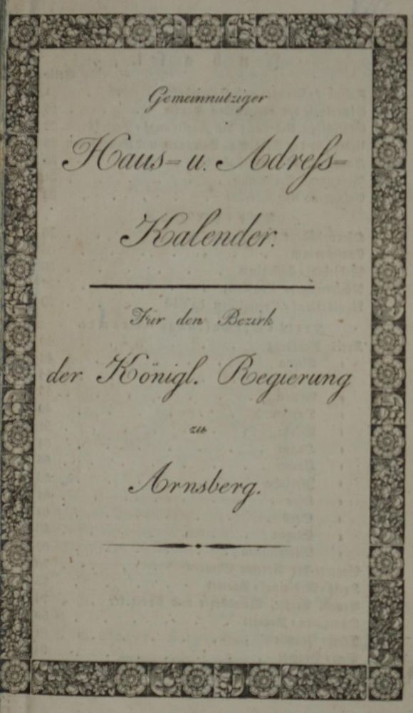 Große Abbildung Nr.1: 136-1864 Arnsberg.: (Deutschland)