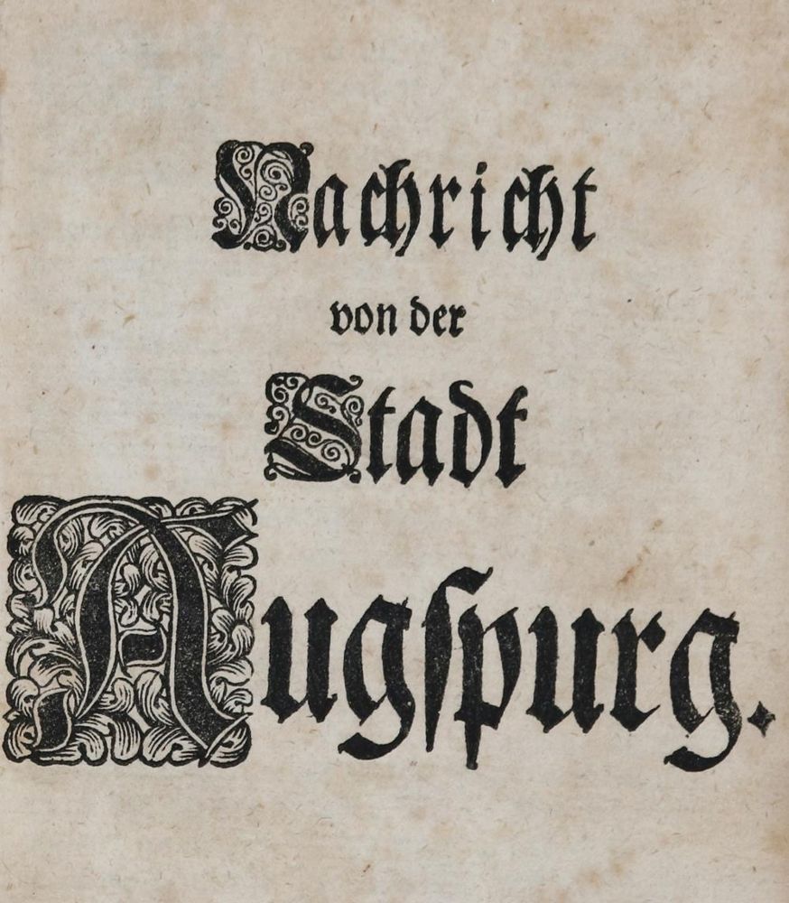 Große Abbildung Nr.1: 136-1865 (Gundling,N.H.).: (Deutschland, Augsburg)