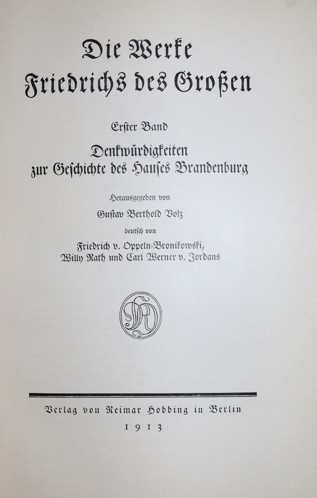 Große Abbildung Nr.3: 136-1906 Friedrich II.: (Deutschland)