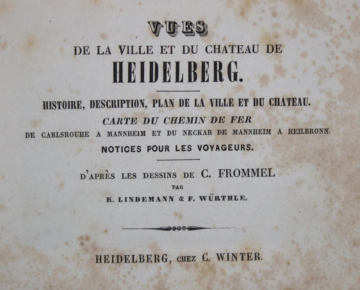 Große Abbildung Nr.1: 136-1914 Frommel,C.: (Deutschland, Heidelberg)