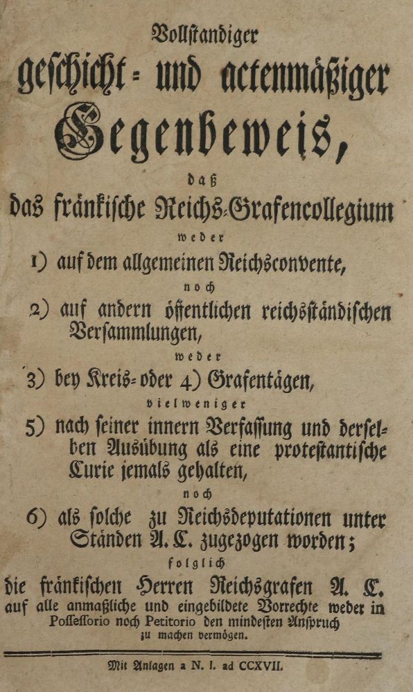 Große Abbildung Nr.1: 136-1917 (Hohenlohe-Schillingsfürst,K.A.v. u. J.V.Jörg).: (Deutschland)