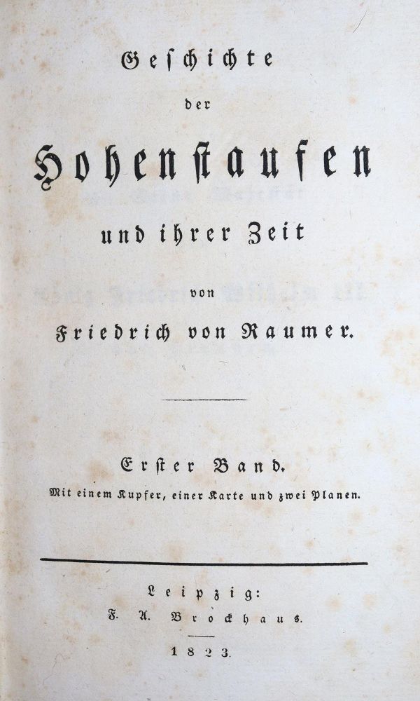 Große Abbildung Nr.2: 136-1918 Raumer,F.v.: (Deutschland, Hohenstaufen)