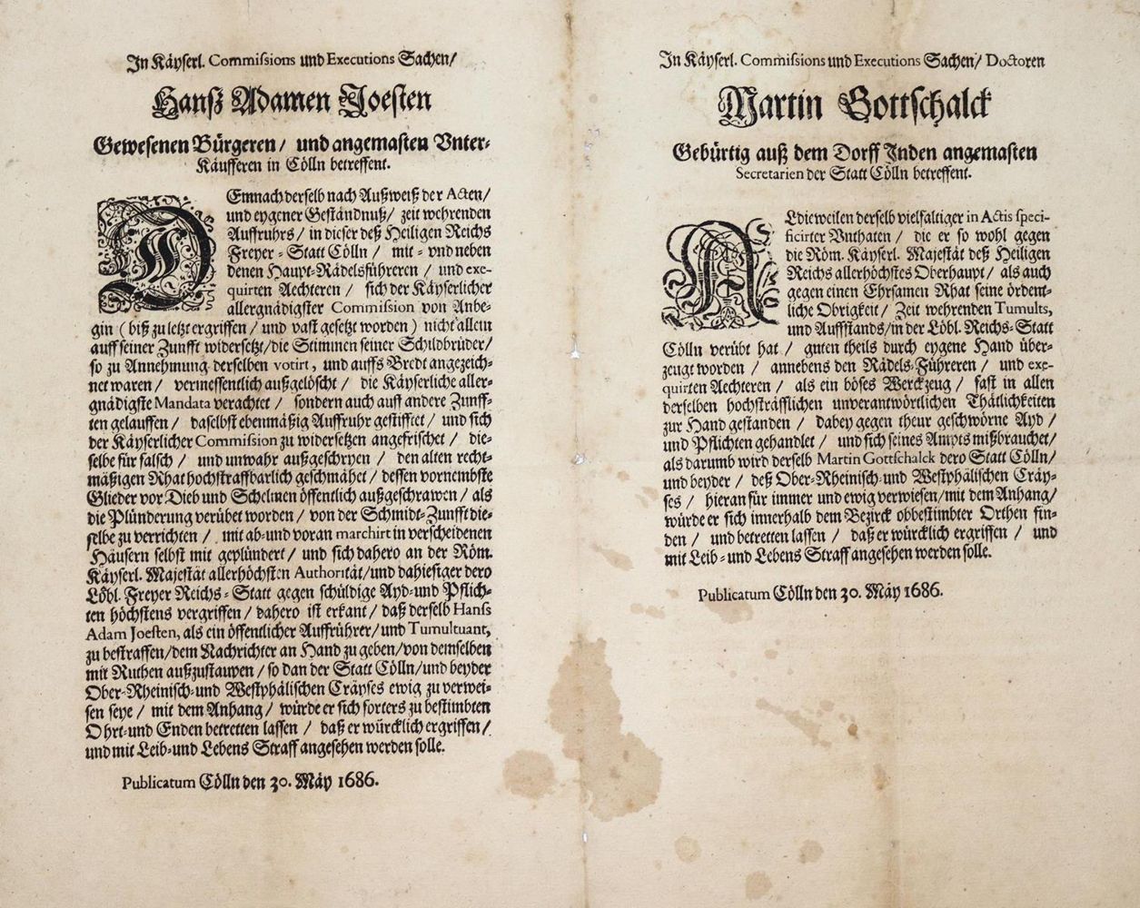 Große Abbildung Nr.1: 136-1924 Strafbescheid: (Deutschland, Köln)