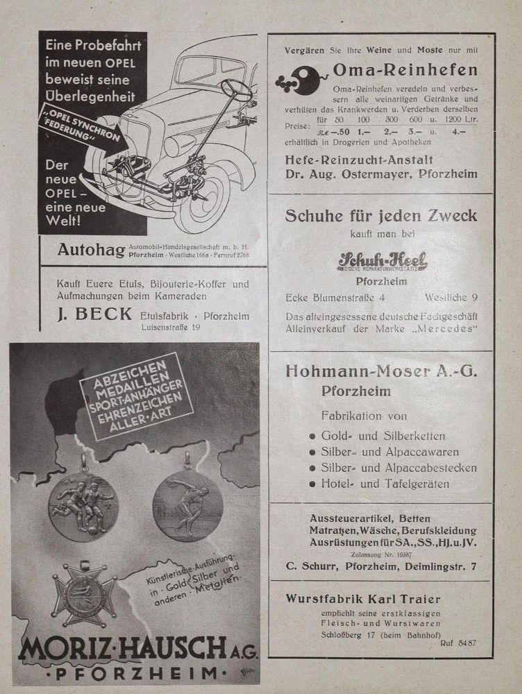 Große Abbildung Nr.3: 136-1944 1. Badischer Kavallerie-Tag.: (Deutschland, Pforzheim)