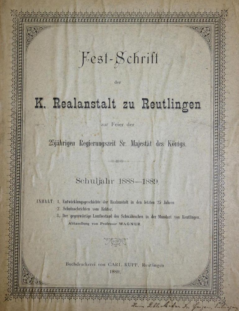 Große Abbildung Nr.1: 136-1951 Ensslin,J.C.: (Deutschland, Reutlingen)
