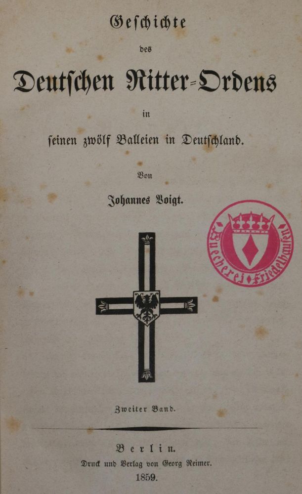 Große Abbildung Nr.1: 136-1962 Voigt,J.: (Deutschland, Ritterorden)