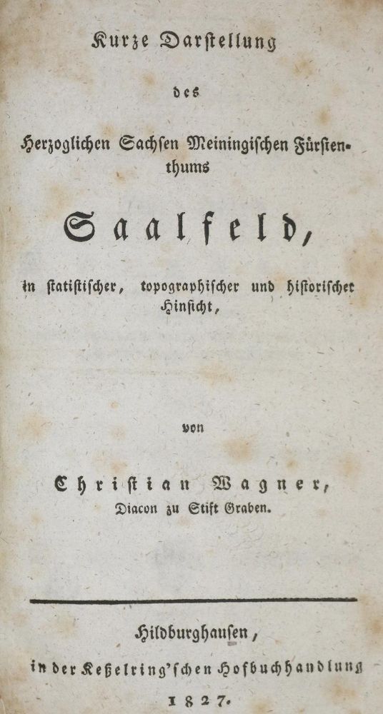 Große Abbildung Nr.1: 136-1963 Wagner,C.: (Deutschland, Saalfeld)