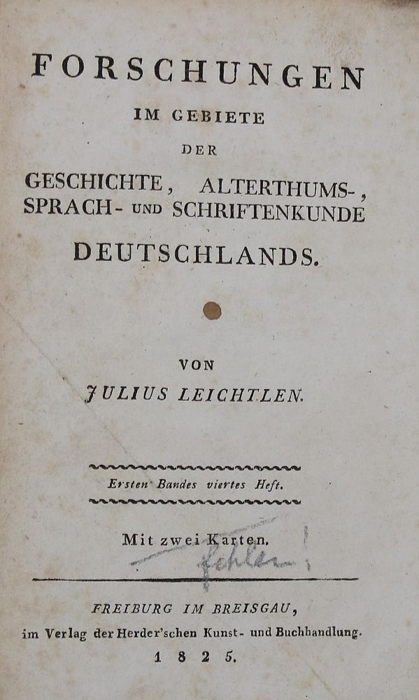 Große Abbildung Nr.1: 136-1970 Leichtlen,E.J.: (Deutschland, Schwaben)