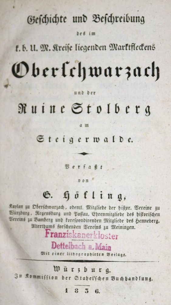 Große Abbildung Nr.1: 136-198 Höfling,G.: (Alte Drucke, Handschriften und Theologie)