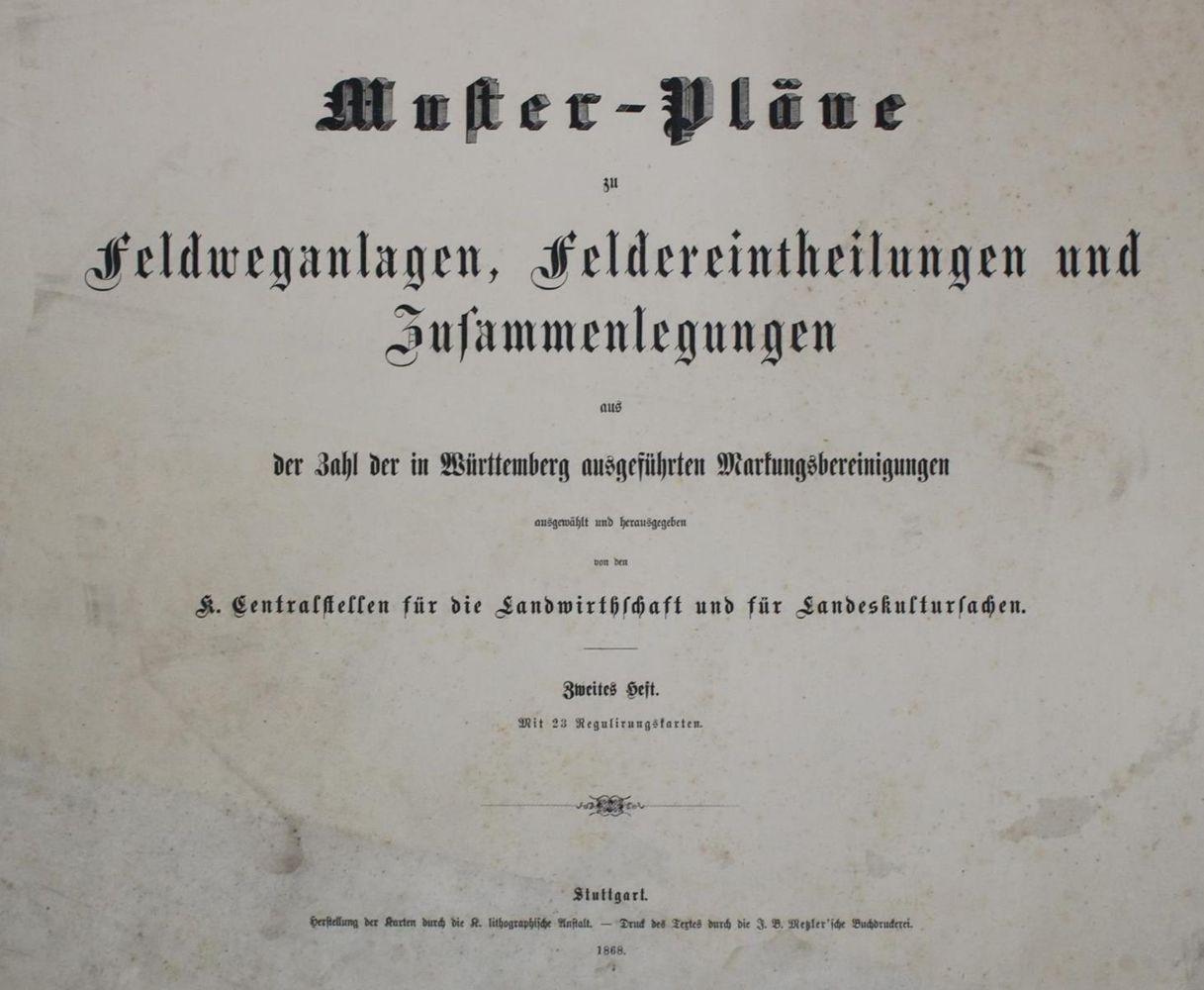 Große Abbildung Nr.1: 136-1982 Musterpläne: (Deutschland, Württemberg)