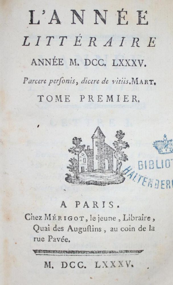 Große Abbildung Nr.1: 136-1995 Freron,(E.C. Hrsg.).: (Frankreich)