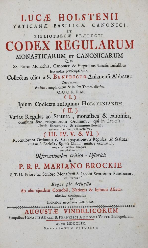 Große Abbildung Nr.1: 136-200 Holste(nius),L.: (Alte Drucke, Handschriften und Theologie)