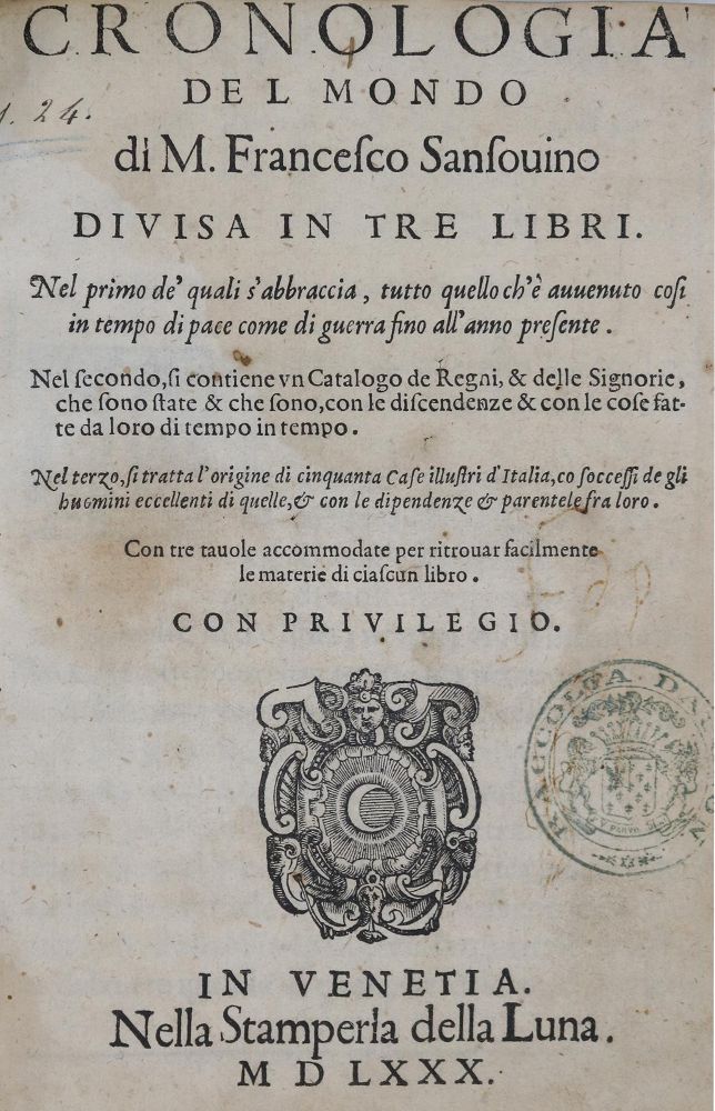 Große Abbildung Nr.1: 136-2026 Sanovino,F.: (Italien)