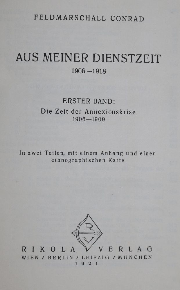 Große Abbildung Nr.1: 136-2029 Conrad von Hötzendorf,F.: (Österreich)