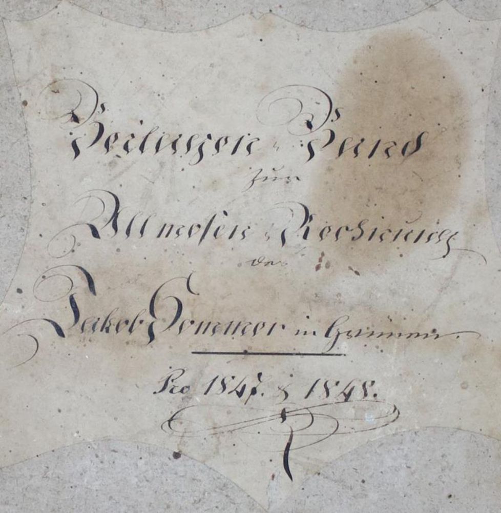 Große Abbildung Nr.2: 136-2048 Sumiswald.: (Schweiz, Handschriften)
