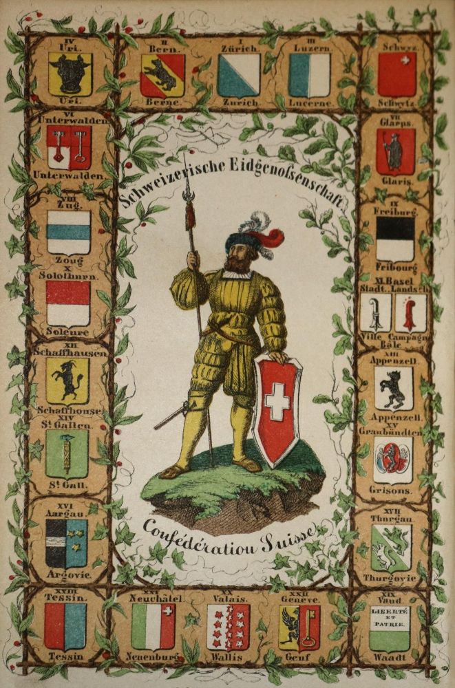 Große Abbildung Nr.1: 136-2079 Schweiz, Die,: (Verschiedene Länder - Geschichte, Baedeker)