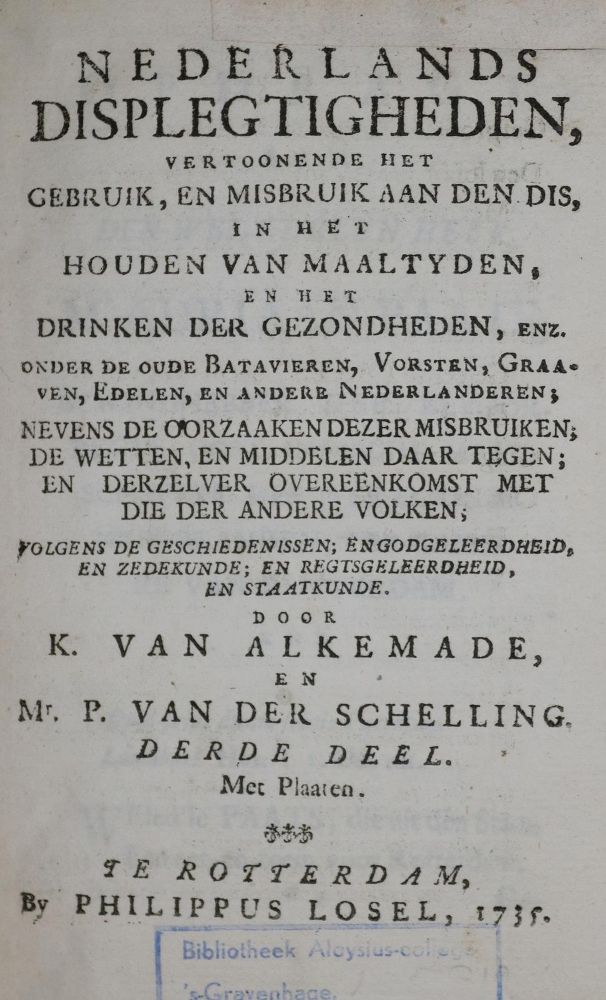 Große Abbildung Nr.1: 136-2081 Alkemade,K. van u. P. van der Schelling.: (Verschiedene Länder - Geschichte, Benelux)