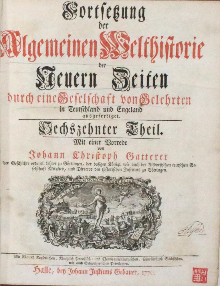 Große Abbildung Nr.1: 136-2083 Gatterer,J.C.: (Verschiedene Länder - Geschichte, Benelux)