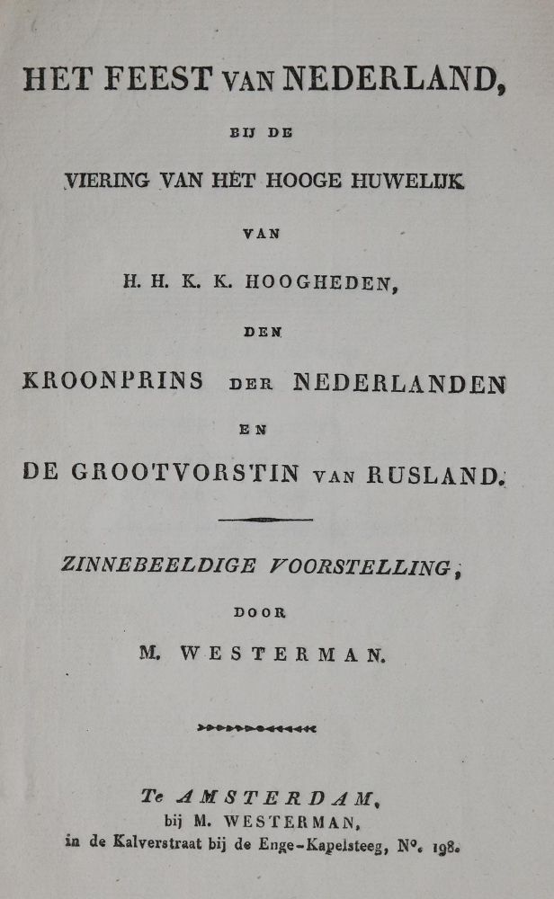 Große Abbildung Nr.2: 136-2084 Westerman,M.: (Verschiedene Länder - Geschichte, Benelux)