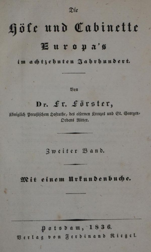 Große Abbildung Nr.1: 136-2103 Förster,F.: (Verschiedene Länder - Geschichte)