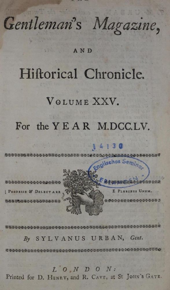 Große Abbildung Nr.2: 136-2108 Gentleman's Magazine, The,: (Verschiedene Länder - Geschichte)