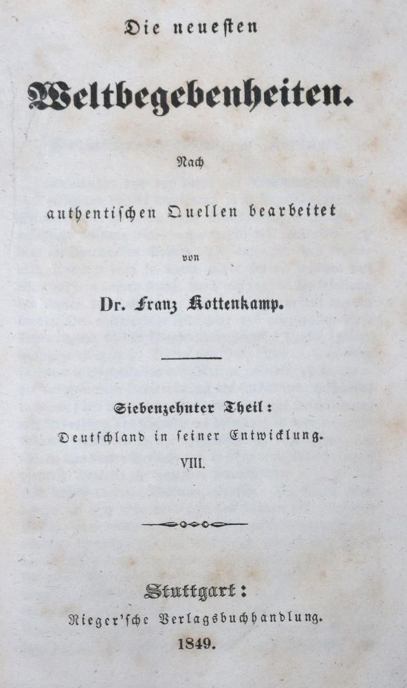 Große Abbildung Nr.1: 136-2139 Kottenkamp,F.: (Verschiedene Länder - Geschichte)