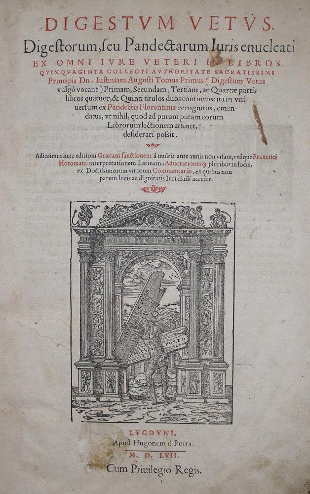 Große Abbildung Nr.1: 136-218 Justinianus I.: (Alte Drucke, Handschriften und Theologie)