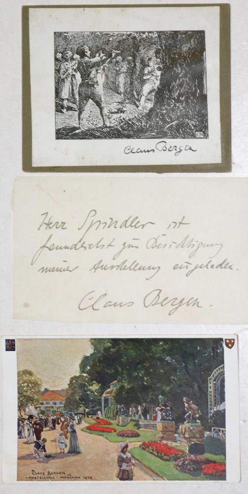 Große Abbildung Nr.1: 136-2183 Bergen, Claus,: (Autographen)