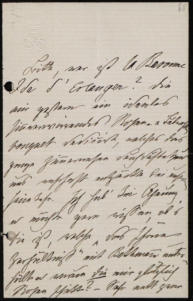 Große Abbildung Nr.3: 136-2184 Bismarck, Johanna von: (Autographen)