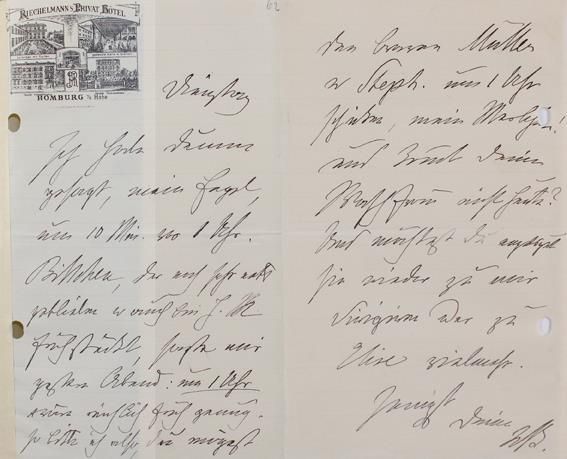 Große Abbildung Nr.4: 136-2184 Bismarck, Johanna von: (Autographen)